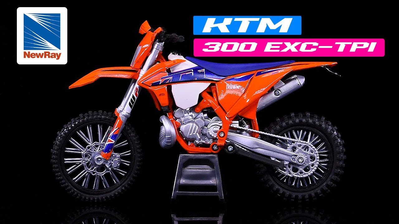 KTM 300 EXC-TPI Enduro Dirt Bike Motorcycle Orange 1/12 Diecast Model by New Ray