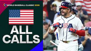ALL CALLS of Kyle Schwarber's 427-foot two-run smash against Great Britain | World Baseball Classic