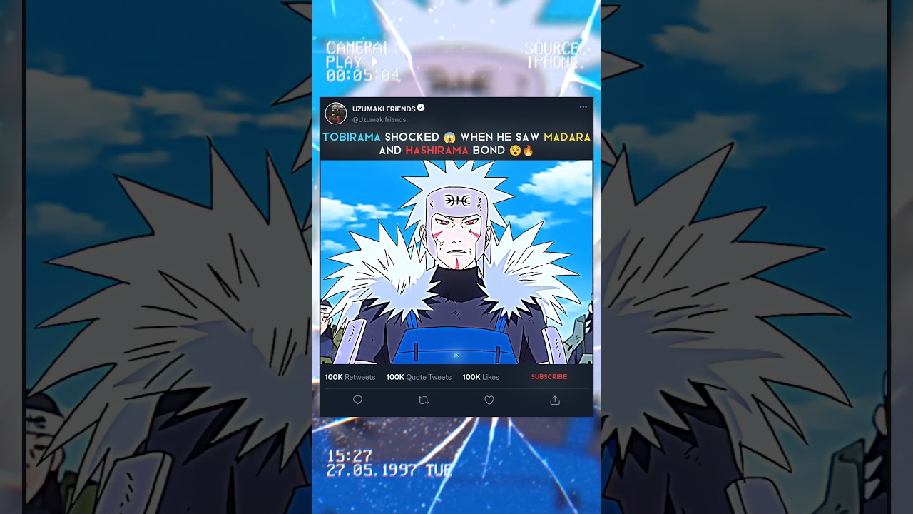 TOBIRAMA SHOCKED 😳 WHEN HE SAW MADARA & HASHIRAMA'S BOND