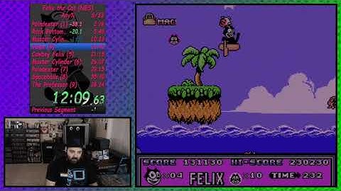 Felix the cat any% NES Real Hardware 34:34