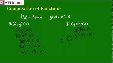 Composition of Functions