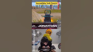JONATHAN GAMING GOD LEVEL 1v4 CLUTCH🥶🥵| HACKER OR WOTT😱#jonathangaming #jonathan #bgmi #viral