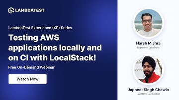 Testing AWS applications locally and on CI with LocalStack