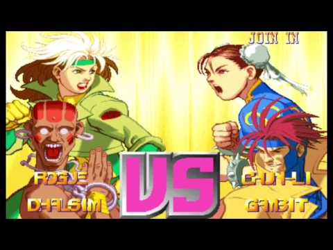 X-Men vs Street Fighter ( Arcade ) - Rogue / Dhalsim Playthrough ( May 5, 2017 )