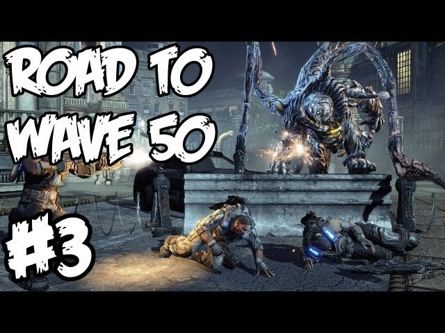 Gears of War 3 Horde Gameplay: Road to Wave 50 - Part 3 (Dual Comm Awesomeness!)