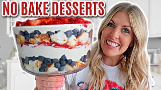 EASY 4 NO BAKE DESSERTS - Make them in just a few minutes Eat healthy