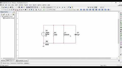 Parallel RLC Circuit Simulation using Multisim