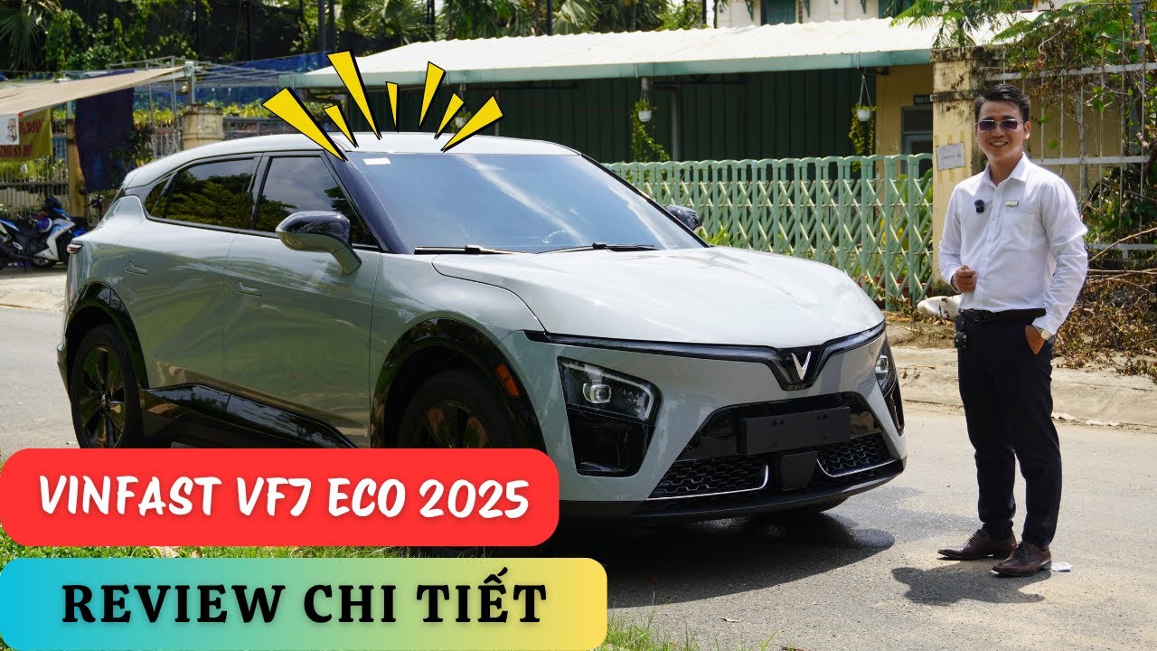 Review Chi Tiết VinFast VF7 ECO 2025 - Bản điều chỉnh - Nhiều điểm thay đổi | Hồ Tín Channel
