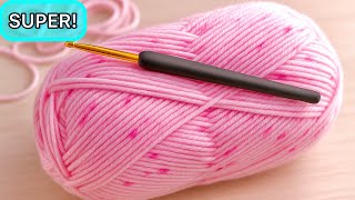 Viral Crochet Stitch Tutorial!😍 So Easy & Beautiful, Perfect for Beginners!