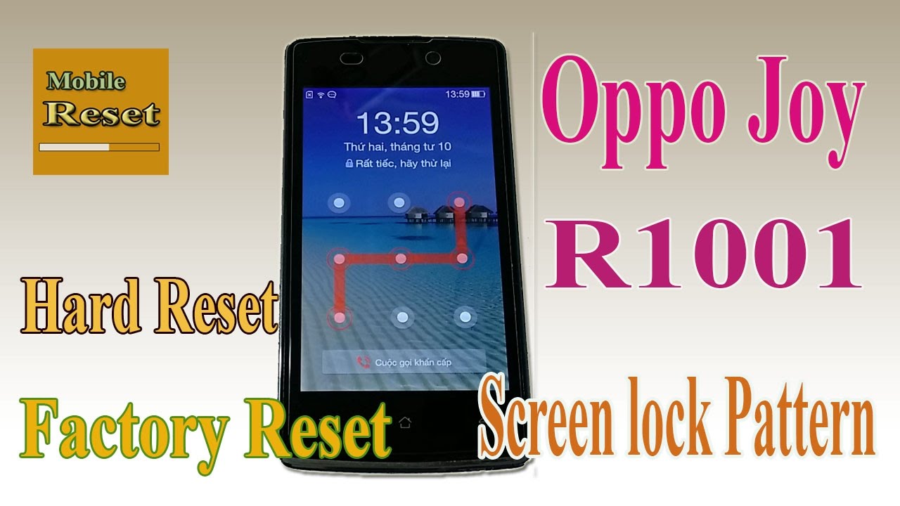 Hard reset Factory Oppo Joy R1001.