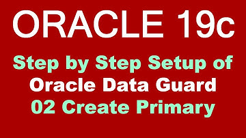 Oracle 19c DataGuard Step by Step Setup 02 Create Primary - OLD Video NEW Version Available