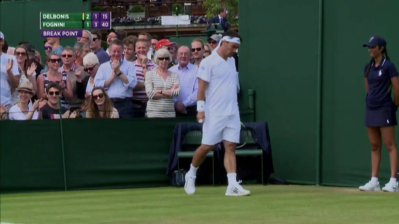 tenniswarehouse Fabio Fognini pulls off reverse tweener lob