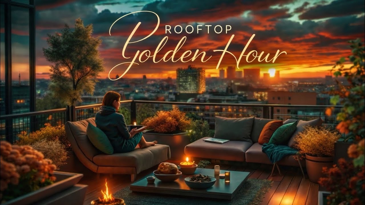 Rooftop Golden Hour - Warm Lounge Music for Relaxation, Meditation ...