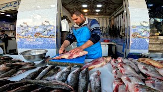 ارخص اكلات الشعبية في العراق | طريقة عمل السمك المقلي والسمك المسكوف | اكل الشوارع العراقي
