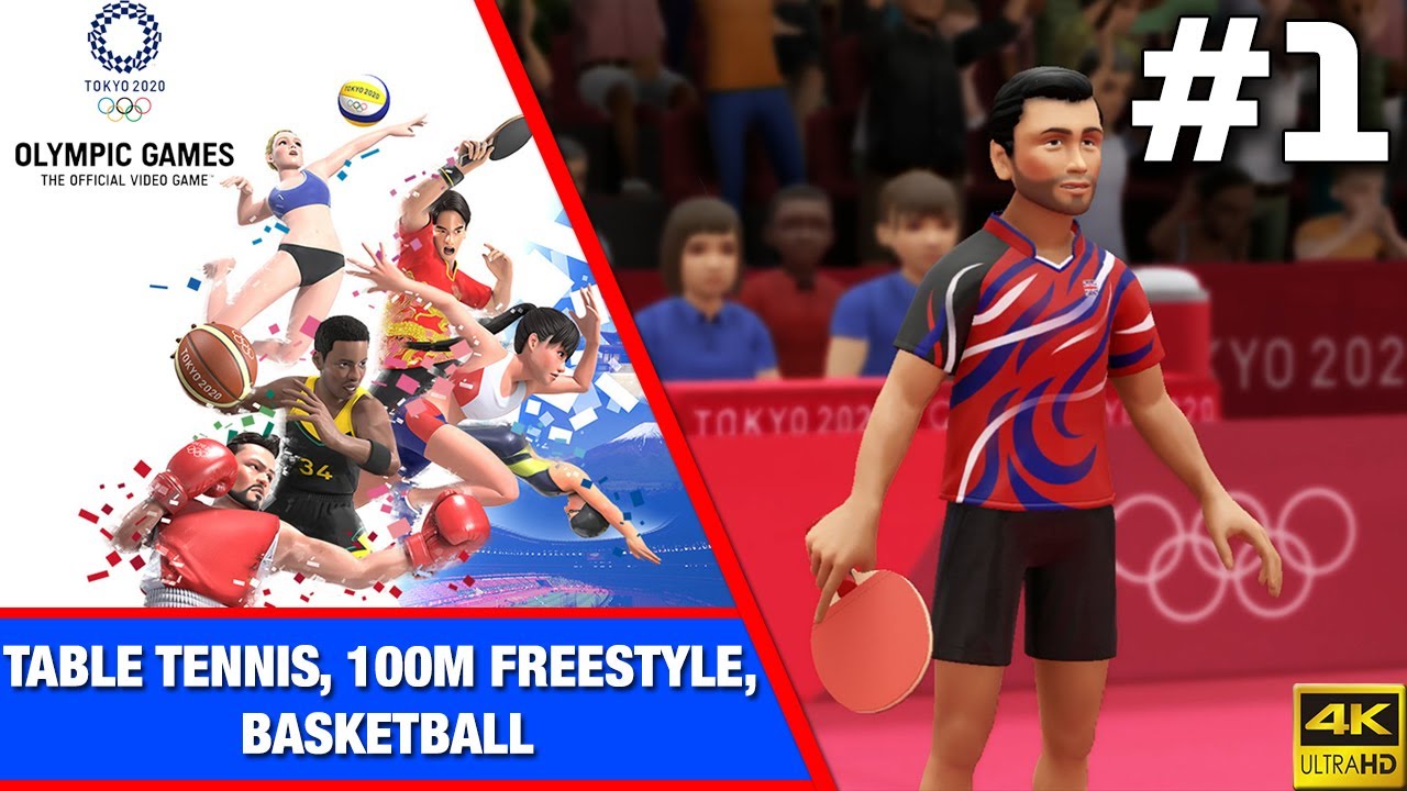 Tokyo 2020 Olympics Game (PS5) | Team GB Playthrough: Table Tennis, 100m Freestyle & Basketball
