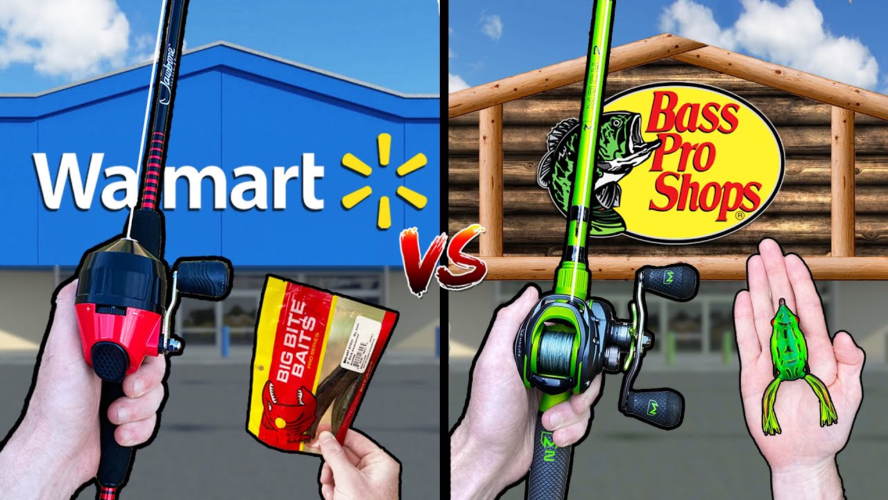 Walmart vs Bass Pro Shops Budget Fishing Challenge 