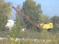 Old soviet dragline EO-5111. Diesel super  sound!