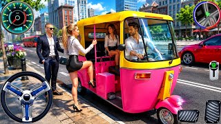 Tuk Tuk Rickshaw Driving Game 2026 - 3D Rickshaw Pick Drop Passenger Transport! Android Gameplay screenshot 2