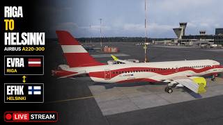 ✈️ A220 Air Baltic Evening Ops to Helsinki! ✈️ EVRA-EFHK-EVRA ✈️ A220 Air Baltic Evening Ops to Helsinki! ✈️ EVRA-EFHK-EVRA