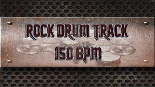 Simple Straight Rock Drum Track 150 BPM | Preset 2.0 (HQ,HD)