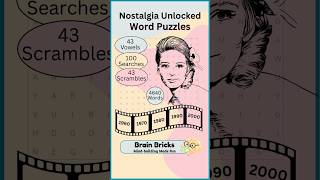 Nostalgia Unlocked Word Puzzles #braintraining  #puzzlebooks  #kdpbooks screenshot 5