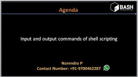 Complete Shell Scripting Tutorials | Input and Output commands of a shell scripting