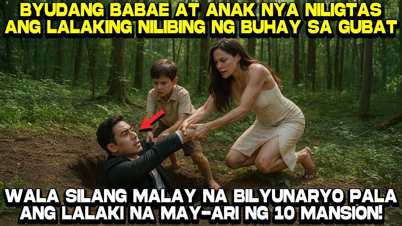 Byudang Babae at Anak nya Niligtas ang Lalaking Nilibing ng Buhay sa Gubat Pero...