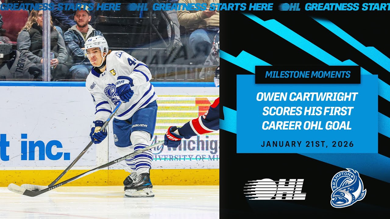 Owen Cartwright First OHL Goal