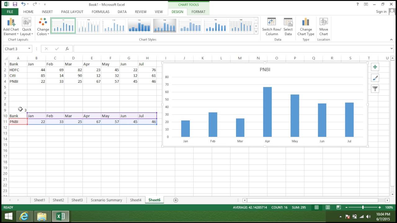 Button On Chart in Excel - YouTube