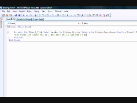 How to make an autotyper in Visual Basic 2008