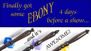 3X Ebony Wands!