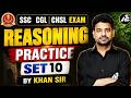 Reasoning Practice Set 10 | SSC CGL + CHSL Important Questions | By Khan Sir