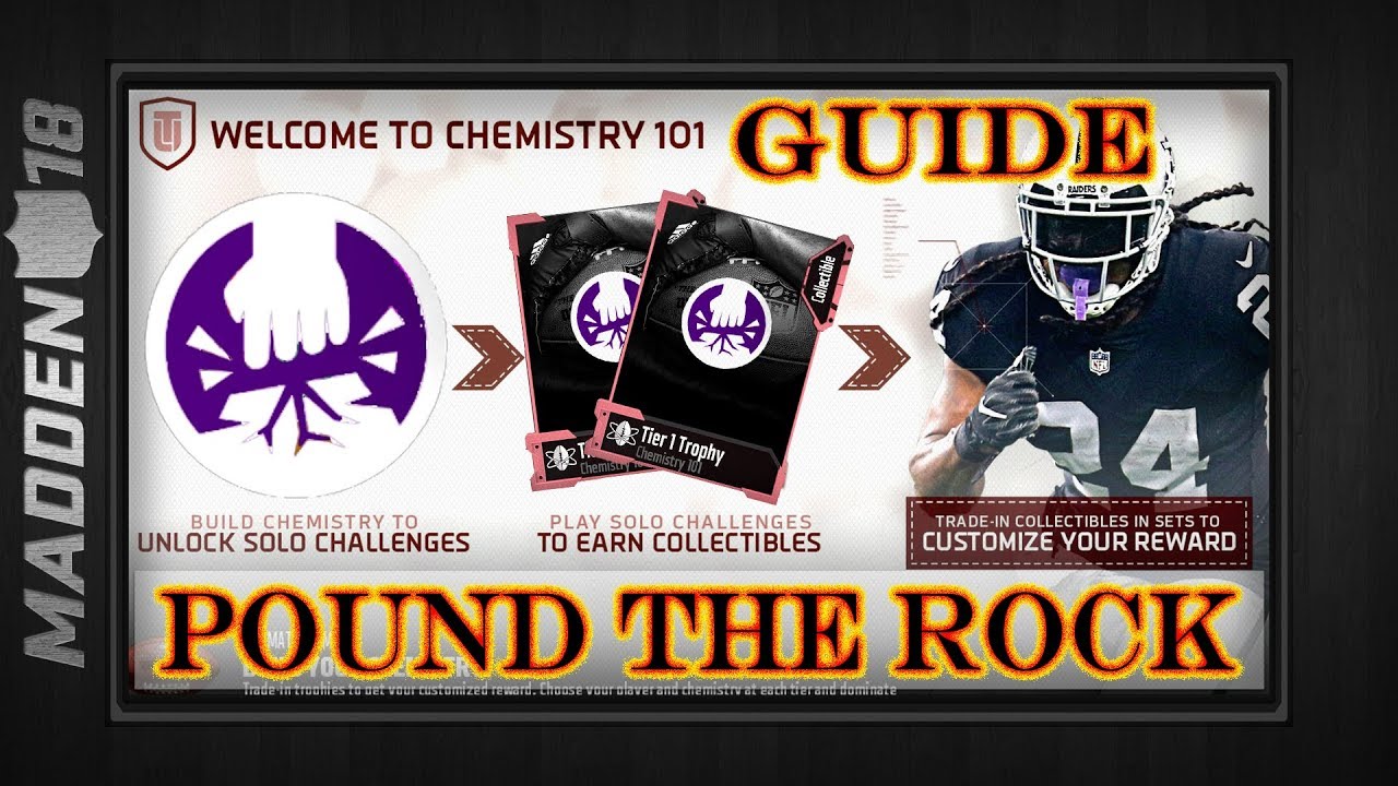 Madden 18 - Chemistry 101 Pound The Rock Guide - Fast & Easy Completion