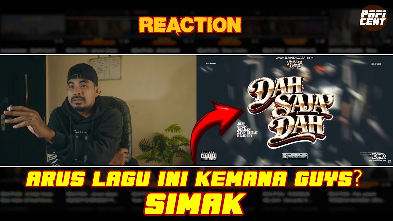 REACTION || DAH SAJA DAH - AMSTR (Official Video)