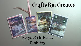 CraftyRia Creates Recycled Christmas Cards #25