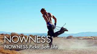 Dancers Max Cookward and Mike Tyus transform from discipline into softness in the California desert