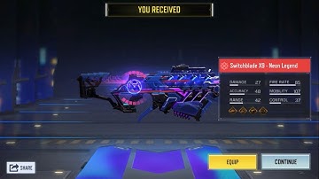 Mythic Switchblade X9 - Neon Legend | SAC_2045 | Call of Duty Mobile | CODM | CoD Suriya