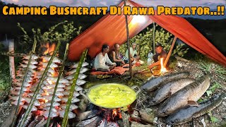 Camping Bushcraft Di Rawa Predator..!! Bermalam sampai pagi buru ikan predator rawa