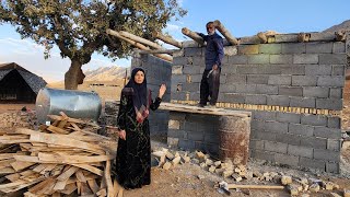 A new chapter in the life of Umm al-Binin: the roof of a dream house in the mountains!