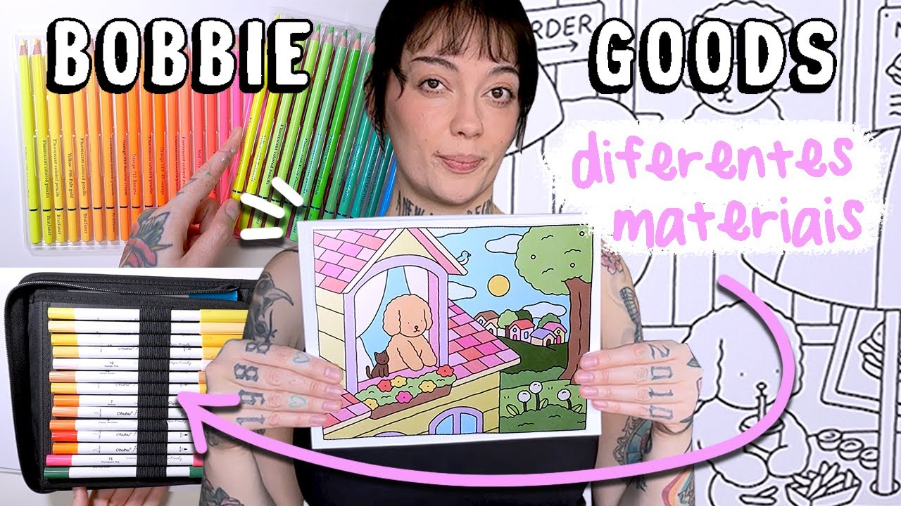 PINTANDO BOBBIE GOODS COM VÁRIOS MATERIAIS DIFERENTES - SERÁ QUE DEU CERTO?