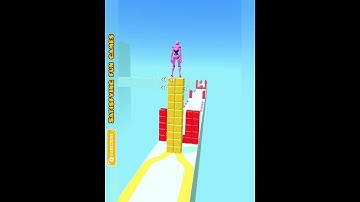 Stack Surf 🏄‍♂️ 3D Game. All New Level Gameplay Walk-through #gaming #shorts #stacksurf3d #games