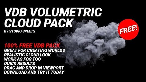 Free Volumetric VDB Cloud Pack for Blender (and other programs) | #b3d #blender #vdb #free #download