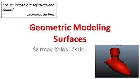2.2. Surface Modeling