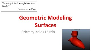 2.2. Surface Modeling