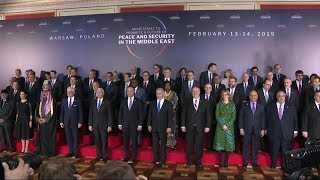 Family Photo at Ministerial on Peace and Security in the Middle East in Warsaw