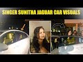 singer Sunitha jaguar car visuals at rangamarthanda premier show #singersunitha #rangamarthanda