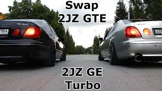 Краткий обзор Lexus GS300 2JZ GE Turbo и Lexus GS300 Swap 2JZ GTE single turbo