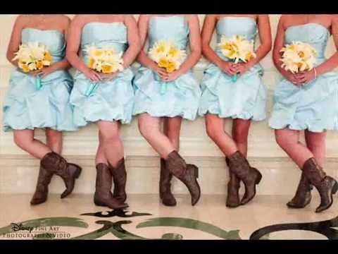 yellow dress with cowboy boots