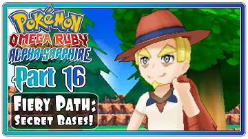 Pokemon Omega Ruby and Alpha Sapphire - Part 16: Fiery Path | Tutorial Of Secret Bases!  (FaceCam)