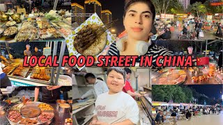 CHINESE FOOD STREET VISIT BY MEDICAL STUDENT IN CHINA🇨🇳 #vlog #shorts #shortsfeed #shortvideo #reels